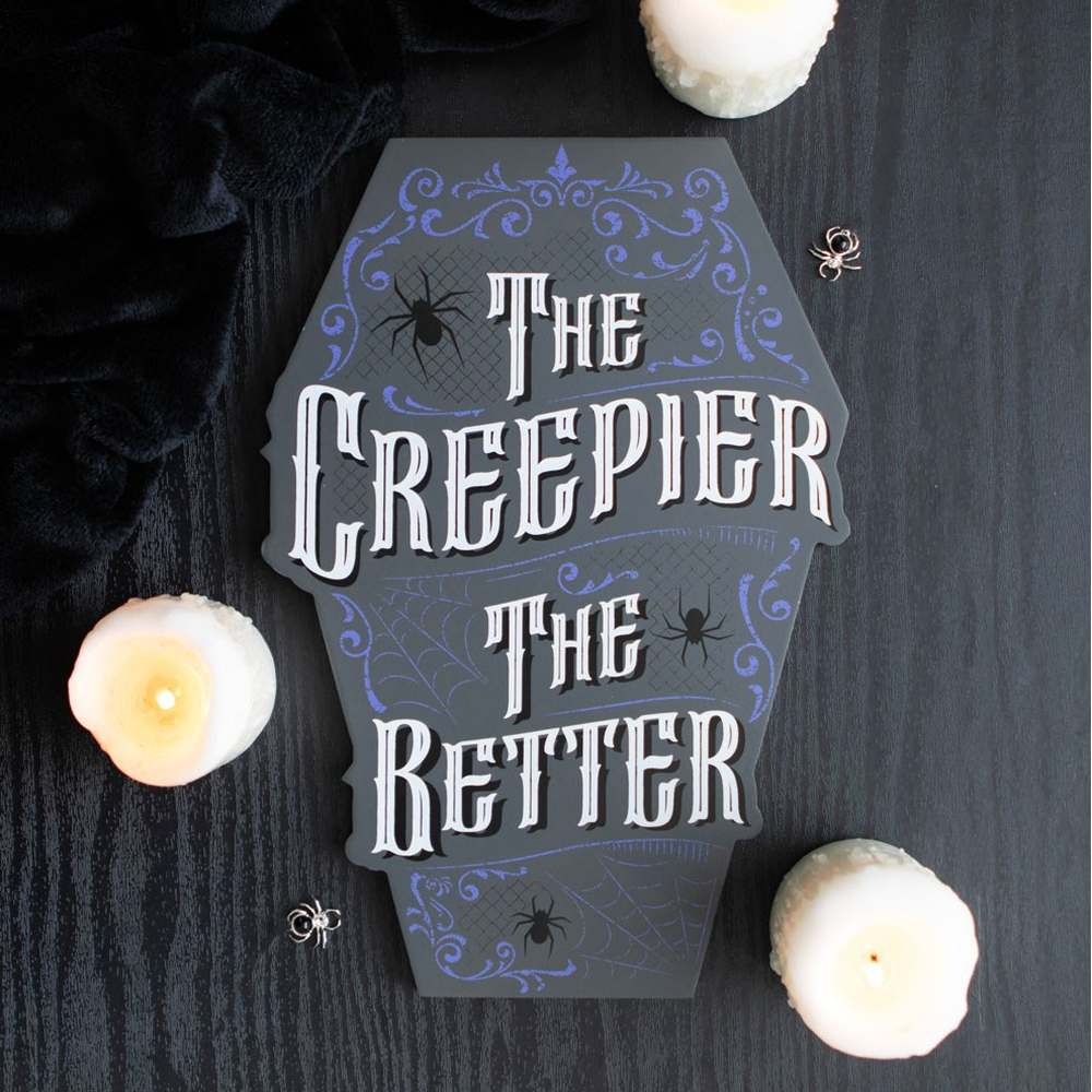 Something Different - The Creepier the Better Coffin Shaped Decoratief bord - Multicolours